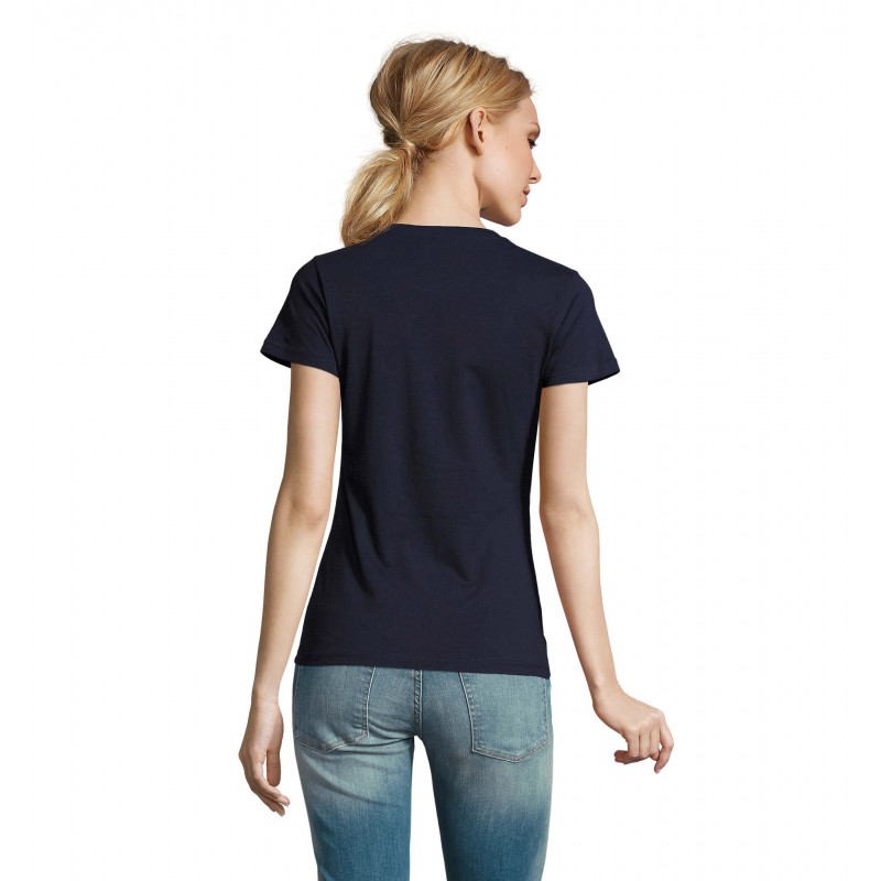 Sol's - Tee-shirt femme col rond IMPERIAL WOMEN - French Marine
