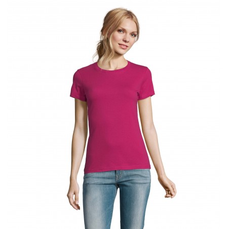 Sol's - Tee-shirt femme col rond IMPERIAL WOMEN - Fuchsia