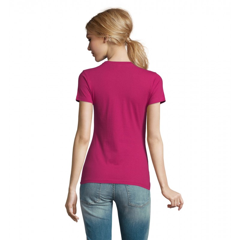 Sol's - Tee-shirt femme col rond IMPERIAL WOMEN - Fuchsia