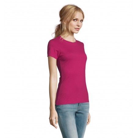 Sol's - Tee-shirt femme col rond IMPERIAL WOMEN - Fuchsia