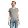Sol's - Tee-shirt femme col rond IMPERIAL WOMEN - Gris Chiné