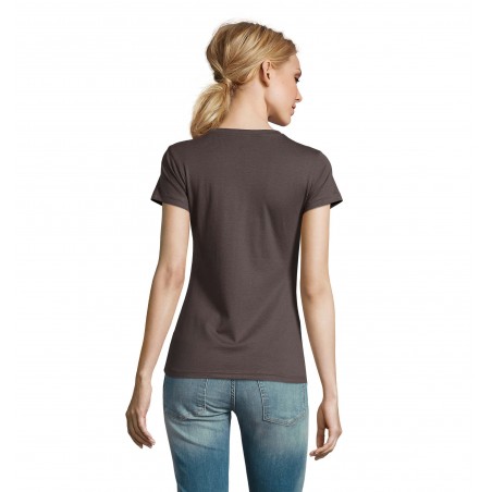 Sol's - Tee-shirt femme col rond IMPERIAL WOMEN - Gris Foncé