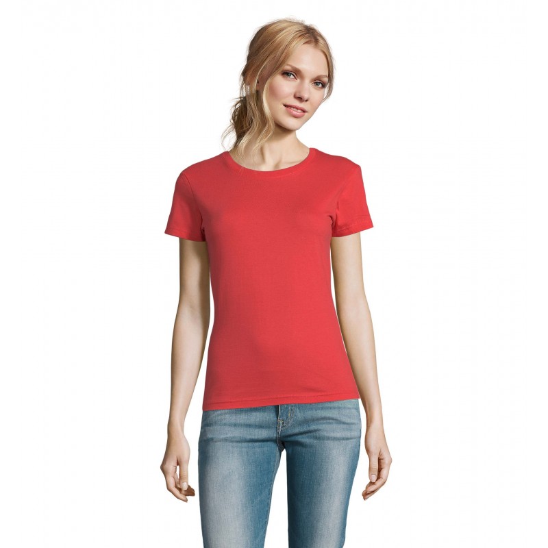 Sol's - Tee-shirt femme col rond IMPERIAL WOMEN - Hibiscus