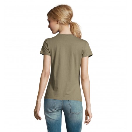 Sol's - Tee-shirt femme col rond IMPERIAL WOMEN - Kaki