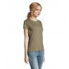 Sol's - Tee-shirt femme col rond IMPERIAL WOMEN - Kaki