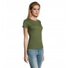 Sol's - Tee-shirt femme col rond IMPERIAL WOMEN - Kaki Foncé