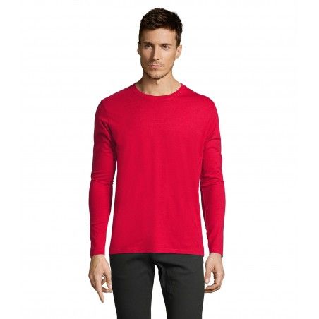 Sol's - Tee-shirt homme manches longues IMPERIAL LSL MEN - Rouge