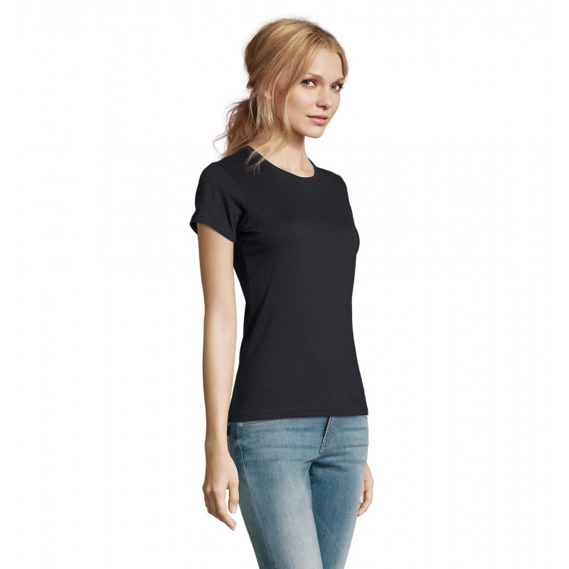 Sol's - Tee-shirt femme col rond IMPERIAL WOMEN - Marine