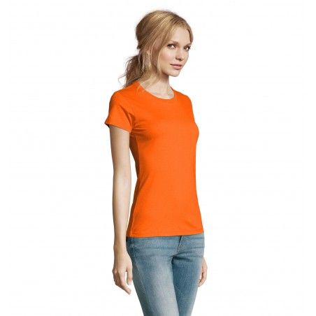 Sol's - Tee-shirt femme col rond IMPERIAL WOMEN - Orange