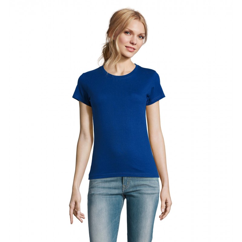 Sol's - Tee-shirt femme col rond IMPERIAL WOMEN - Outremer