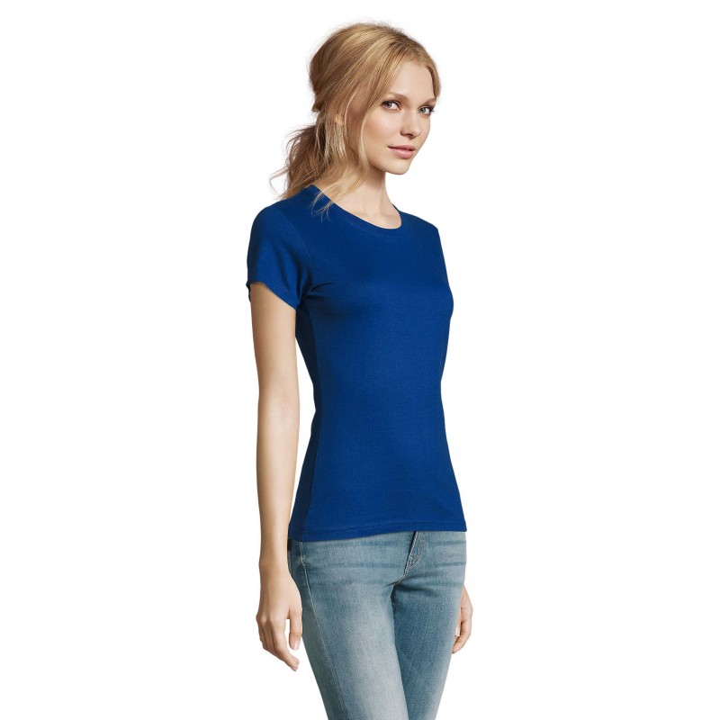 Sol's - Tee-shirt femme col rond IMPERIAL WOMEN - Outremer