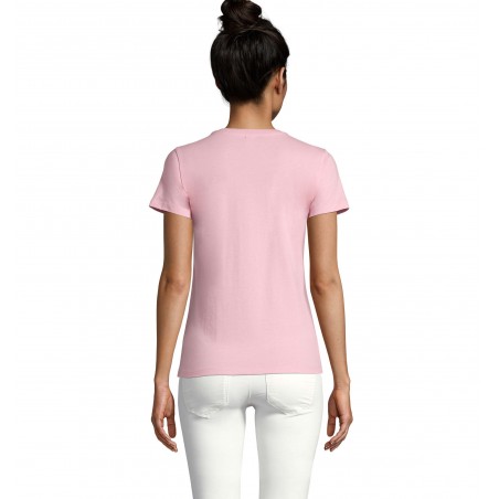 Sol's - Tee-shirt femme col rond IMPERIAL WOMEN - Rose Bonbon