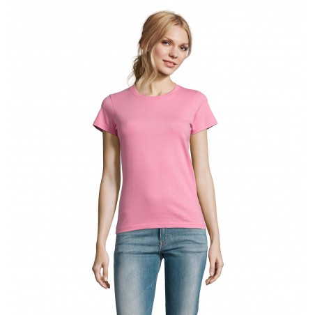 Sol's - Tee-shirt femme col rond IMPERIAL WOMEN - Rose Orchidée