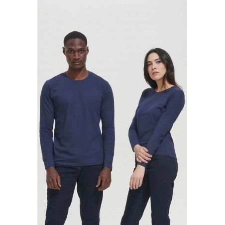 Tee-Shirt Manches Longues Homme à personnaliser Taille XS Couleur Bleu foncé