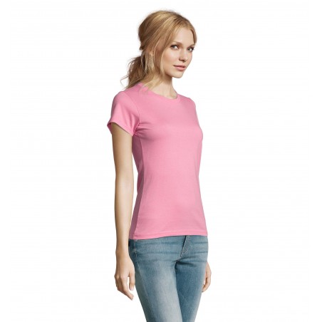 Sol's - Tee-shirt femme col rond IMPERIAL WOMEN - Rose Orchidée