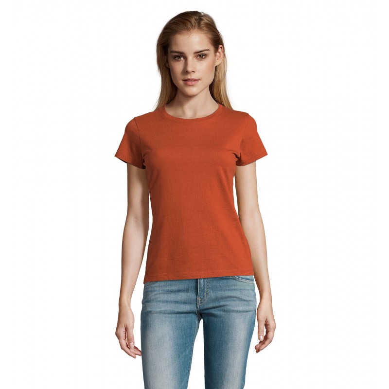 Sol's - Tee-shirt femme col rond IMPERIAL WOMEN - Terracotta