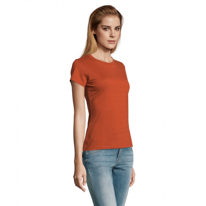 Sol's - Tee-shirt femme col rond IMPERIAL WOMEN - Terracotta