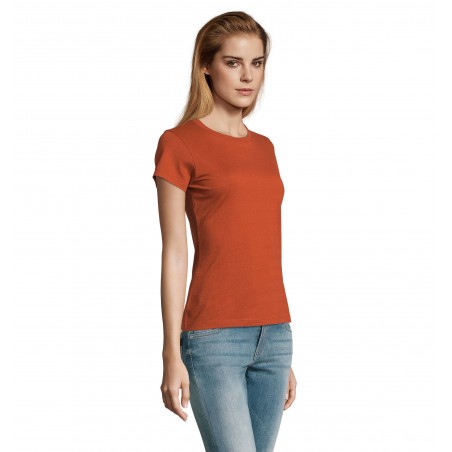 Sol's - Tee-shirt femme col rond IMPERIAL WOMEN - Terracotta
