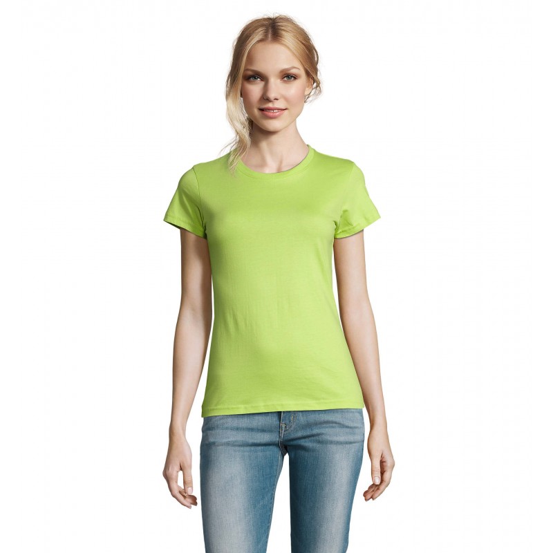 Sol's - Tee-shirt femme col rond IMPERIAL WOMEN - Vert Pomme