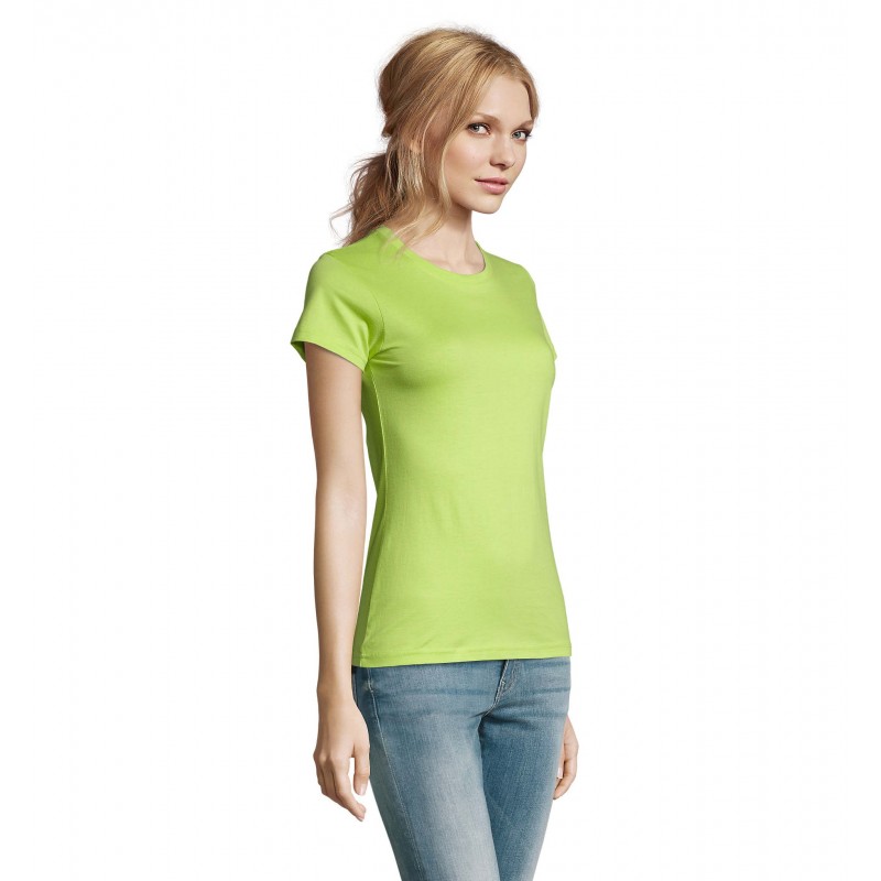 Sol's - Tee-shirt femme col rond IMPERIAL WOMEN - Vert Pomme