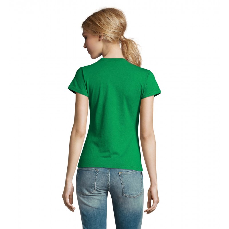Sol's - Tee-shirt femme col rond IMPERIAL WOMEN - Vert Prairie