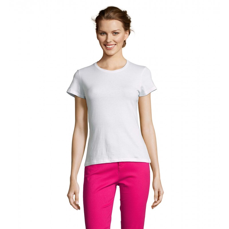 Sol's - Tee-shirt femme MISS - Blanc