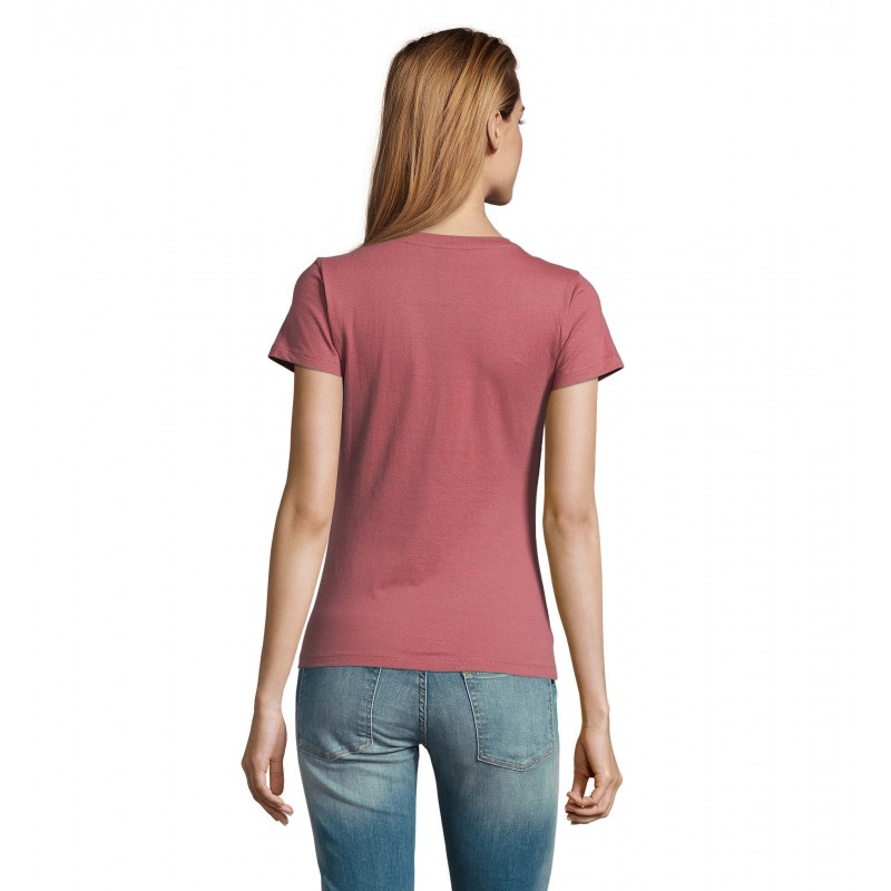 Sol's - Tee-shirt femme col rond IMPERIAL WOMEN - Vieux Rose