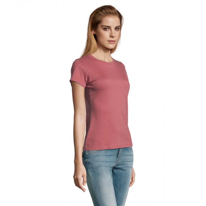 Sol's - Tee-shirt femme col rond IMPERIAL WOMEN - Vieux Rose