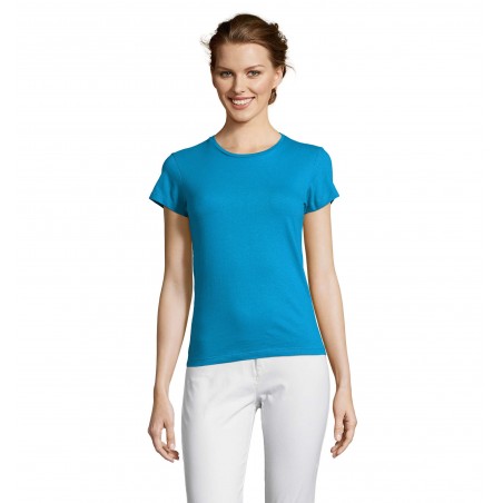 Sol's - Tee-shirt femme MISS - Aqua