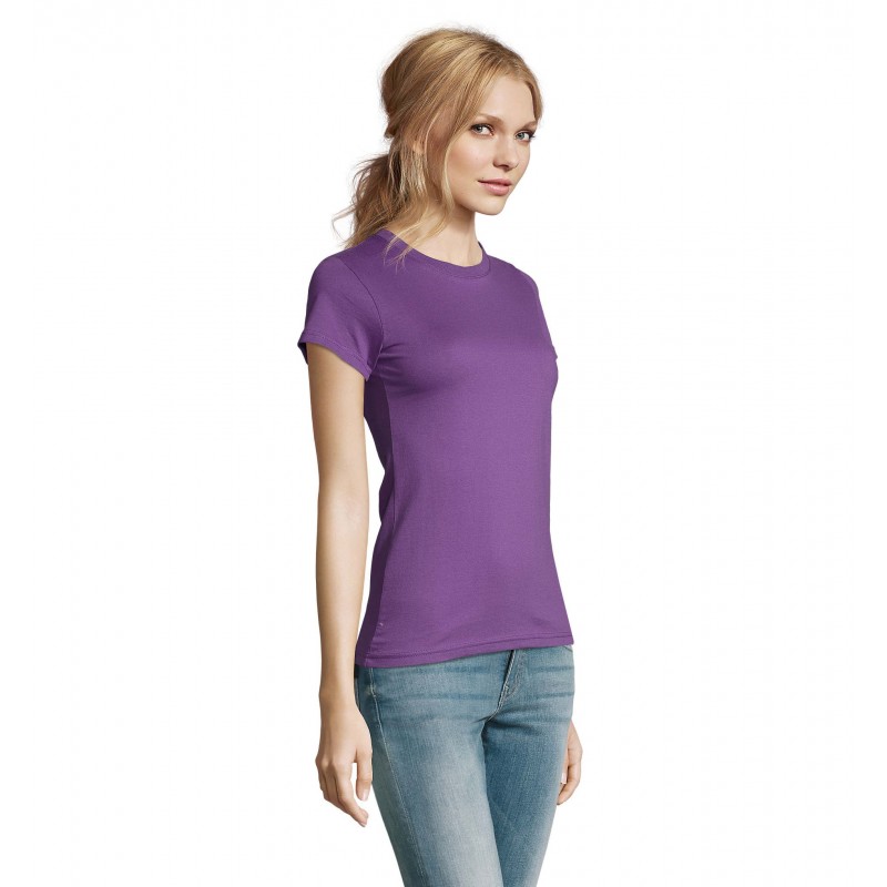 Sol's - Tee-shirt femme col rond IMPERIAL WOMEN - Violet Clair