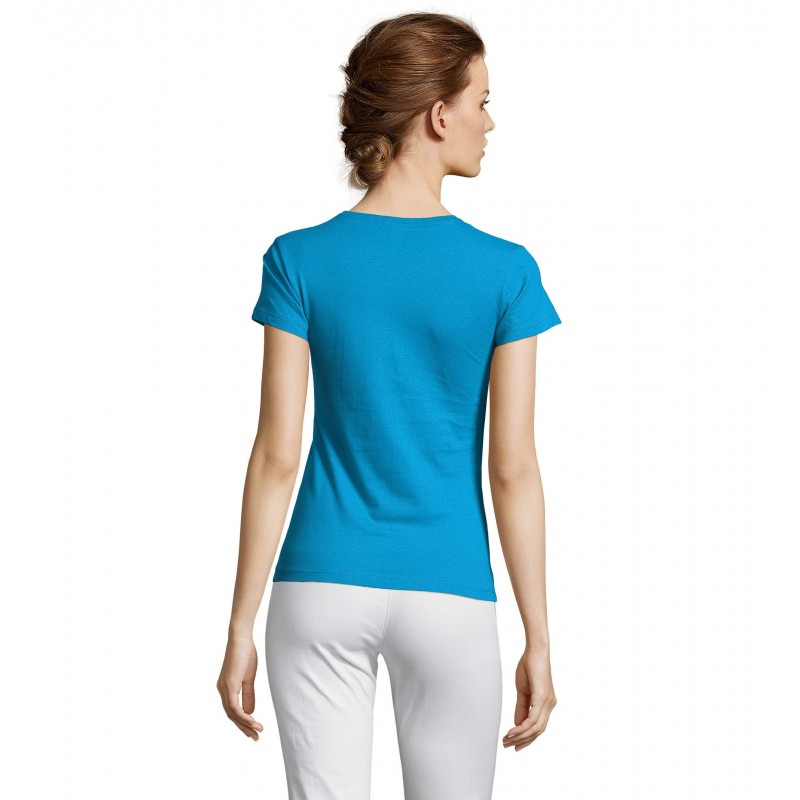 Sol's - Tee-shirt femme MISS - Aqua