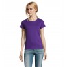 Sol's - Tee-shirt femme col rond IMPERIAL WOMEN - Violet Foncé