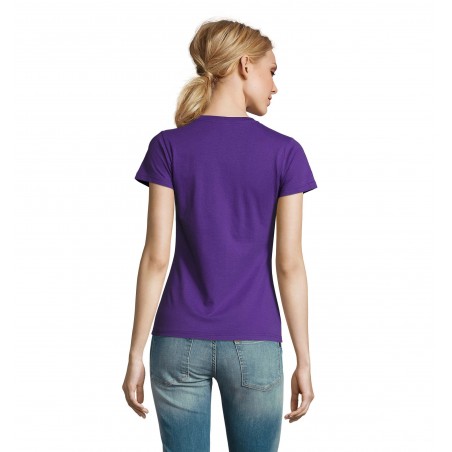Sol's - Tee-shirt femme col rond IMPERIAL WOMEN - Violet Foncé