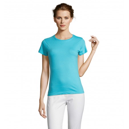 Sol's - Tee-shirt femme MISS - Bleu Atoll