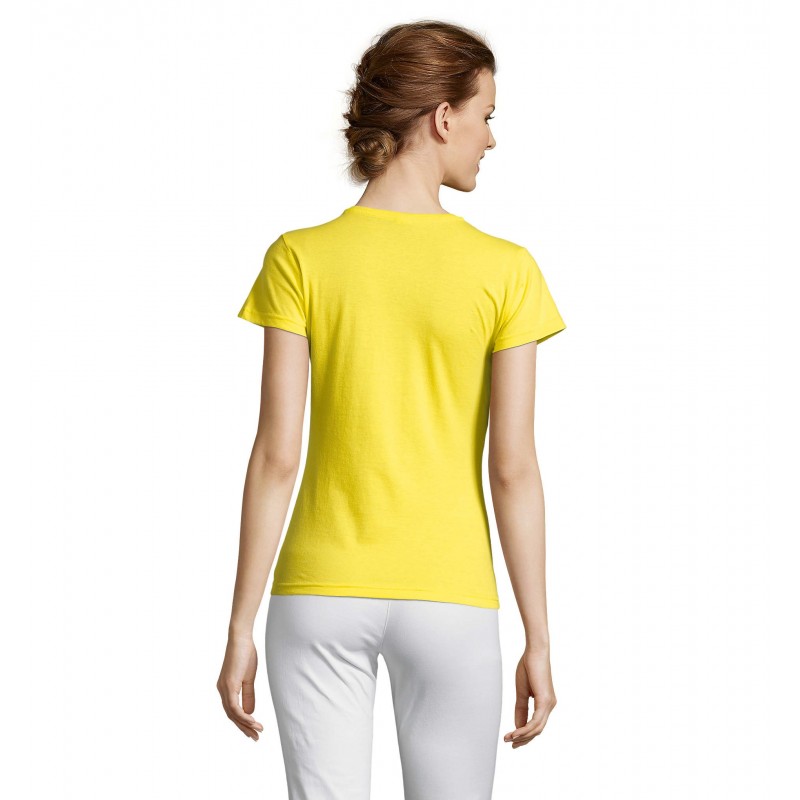 Sol's - Tee-shirt femme MISS - Citron