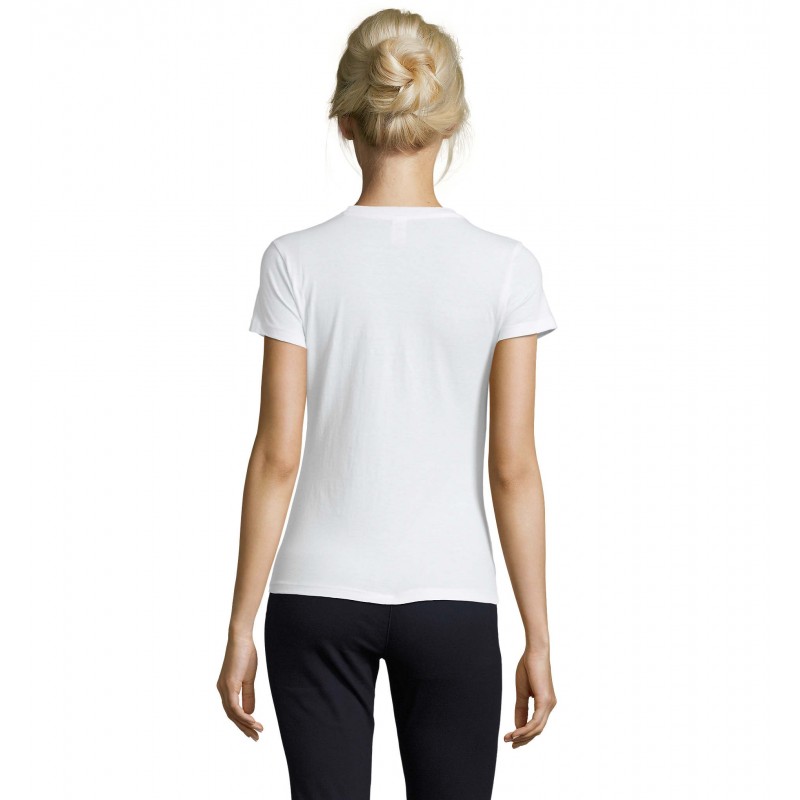 Sol's - Tee-shirt femme col rond REGENT WOMEN - Blanc