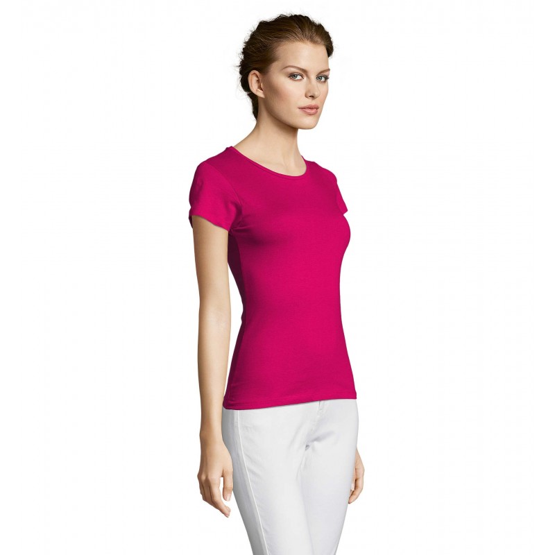 Sol's - Tee-shirt femme MISS - Fuchsia