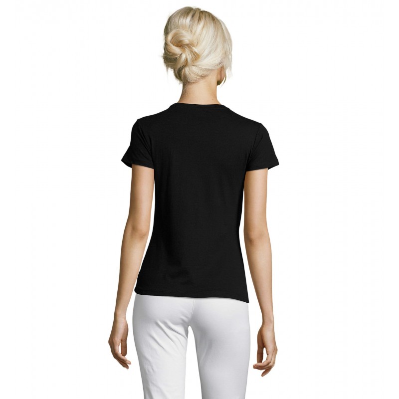 Sol's - Tee-shirt femme col rond REGENT WOMEN - Noir Profond