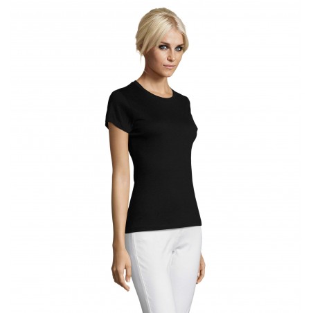 Sol's - Tee-shirt femme col rond REGENT WOMEN - Noir Profond