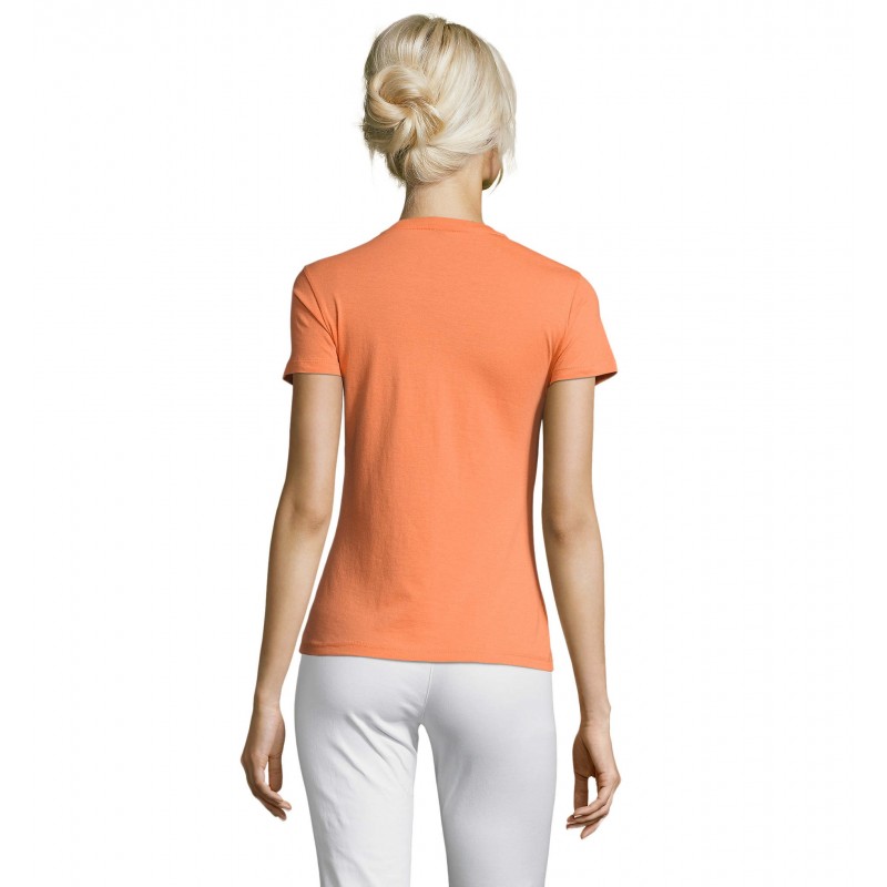Sol's - Tee-shirt femme col rond REGENT WOMEN - Abricot
