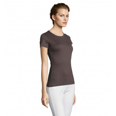 Sol's - Tee-shirt femme MISS - Gris Foncé