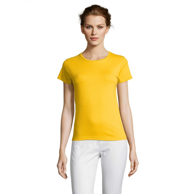 Sol's - Tee-shirt femme MISS - Jaune