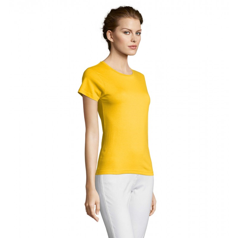 Sol's - Tee-shirt femme MISS - Jaune
