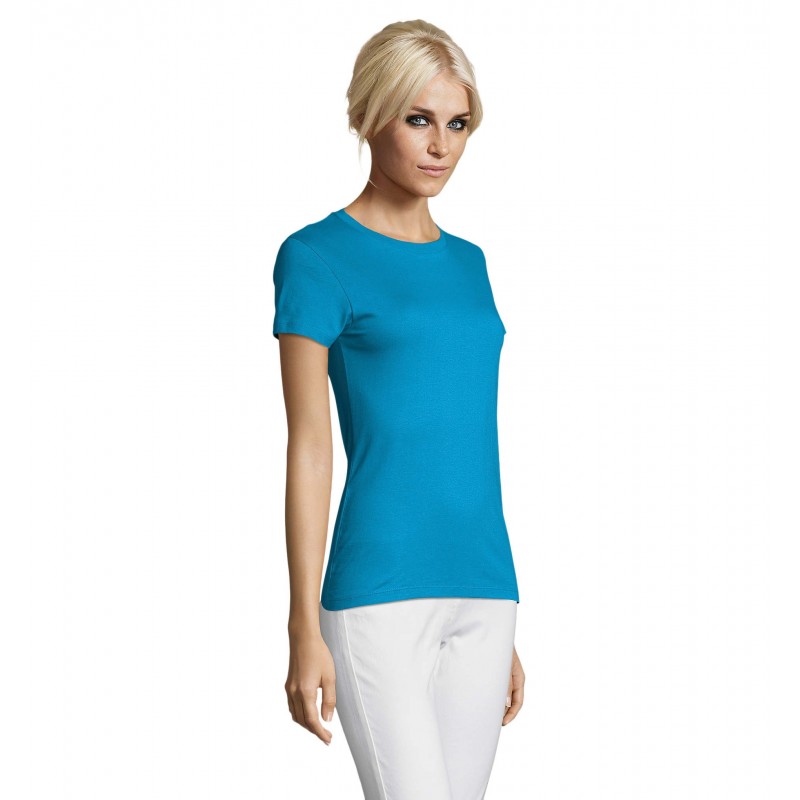 Sol's - Tee-shirt femme col rond REGENT WOMEN - Aqua
