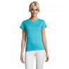 Sol's - Tee-shirt femme col rond REGENT WOMEN - Bleu Atoll