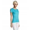 Sol's - Tee-shirt femme col rond REGENT WOMEN - Bleu Atoll