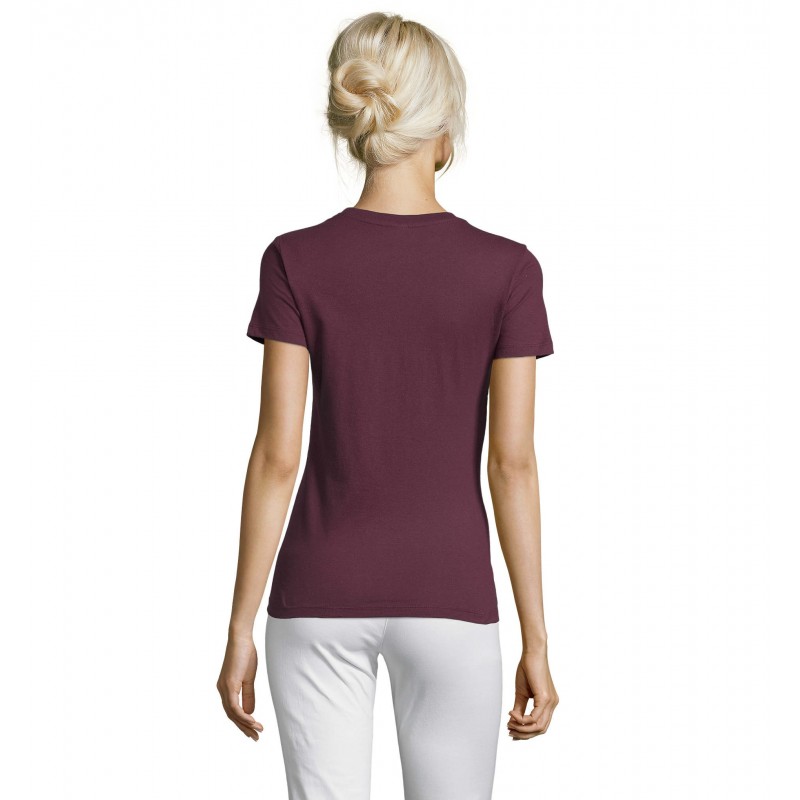 Sol's - Tee-shirt femme col rond REGENT WOMEN - Bordeaux