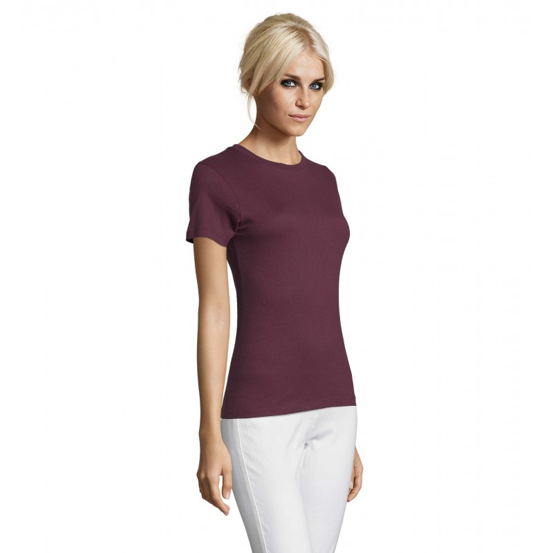 Sol's - Tee-shirt femme col rond REGENT WOMEN - Bordeaux