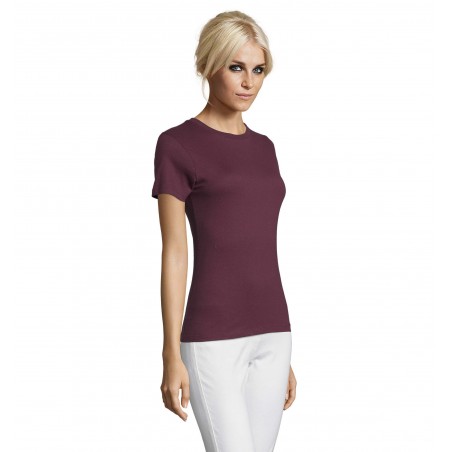 Sol's - Tee-shirt femme col rond REGENT WOMEN - Bordeaux