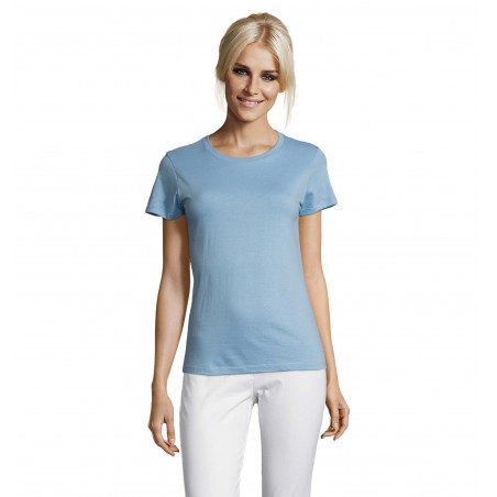 Sol's - Tee-shirt femme col rond REGENT WOMEN - Ciel